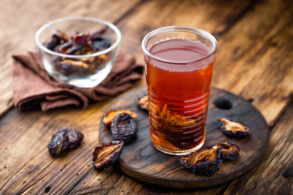 juice made from dried plums or prunes
