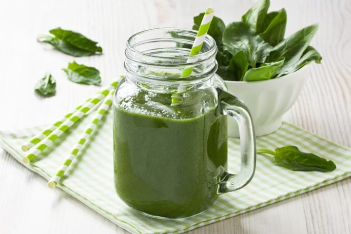Spinach Juice In Glass Mug 720x480
