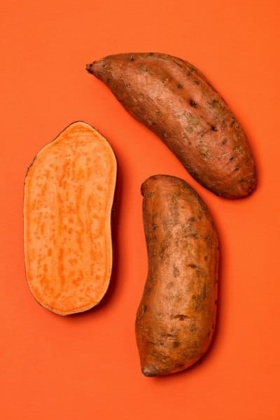 Are sweet potatoes high in iron?