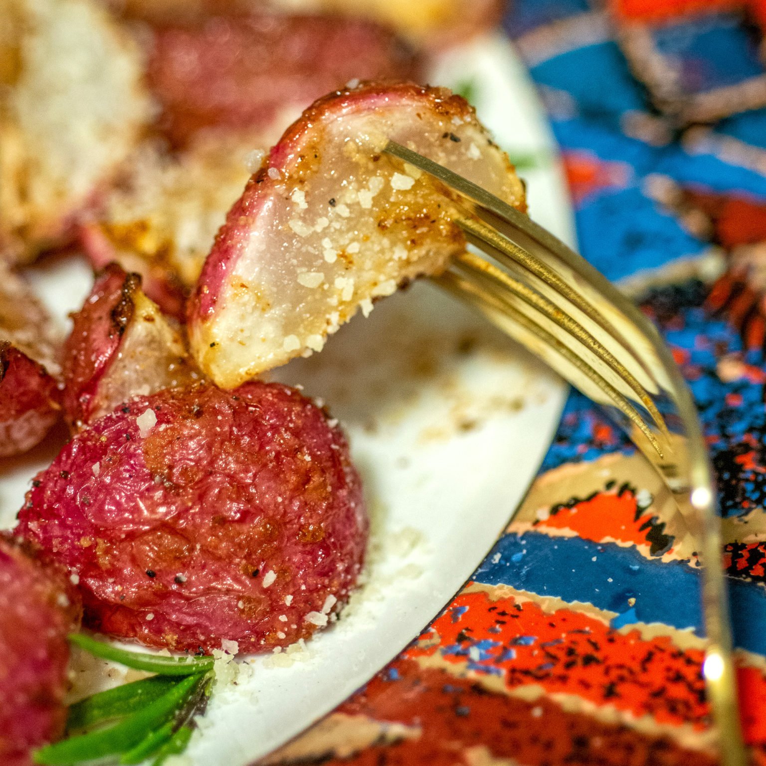 Air Fryer Keto Garlic Parmesan Radishes Tastylicious