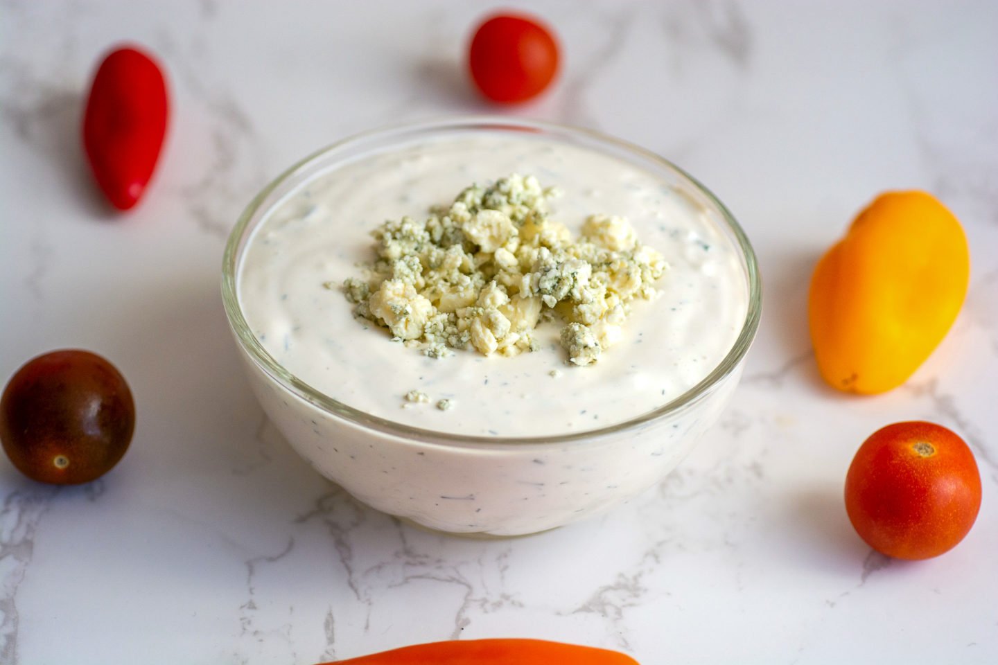 Keto Blue Cheese Dressing Finished