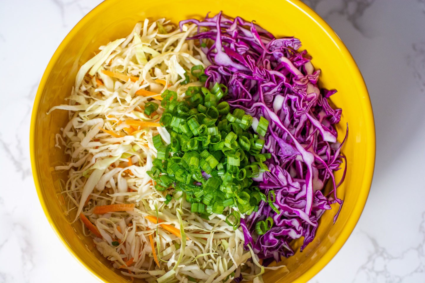 Keto Coleslaw Preparation