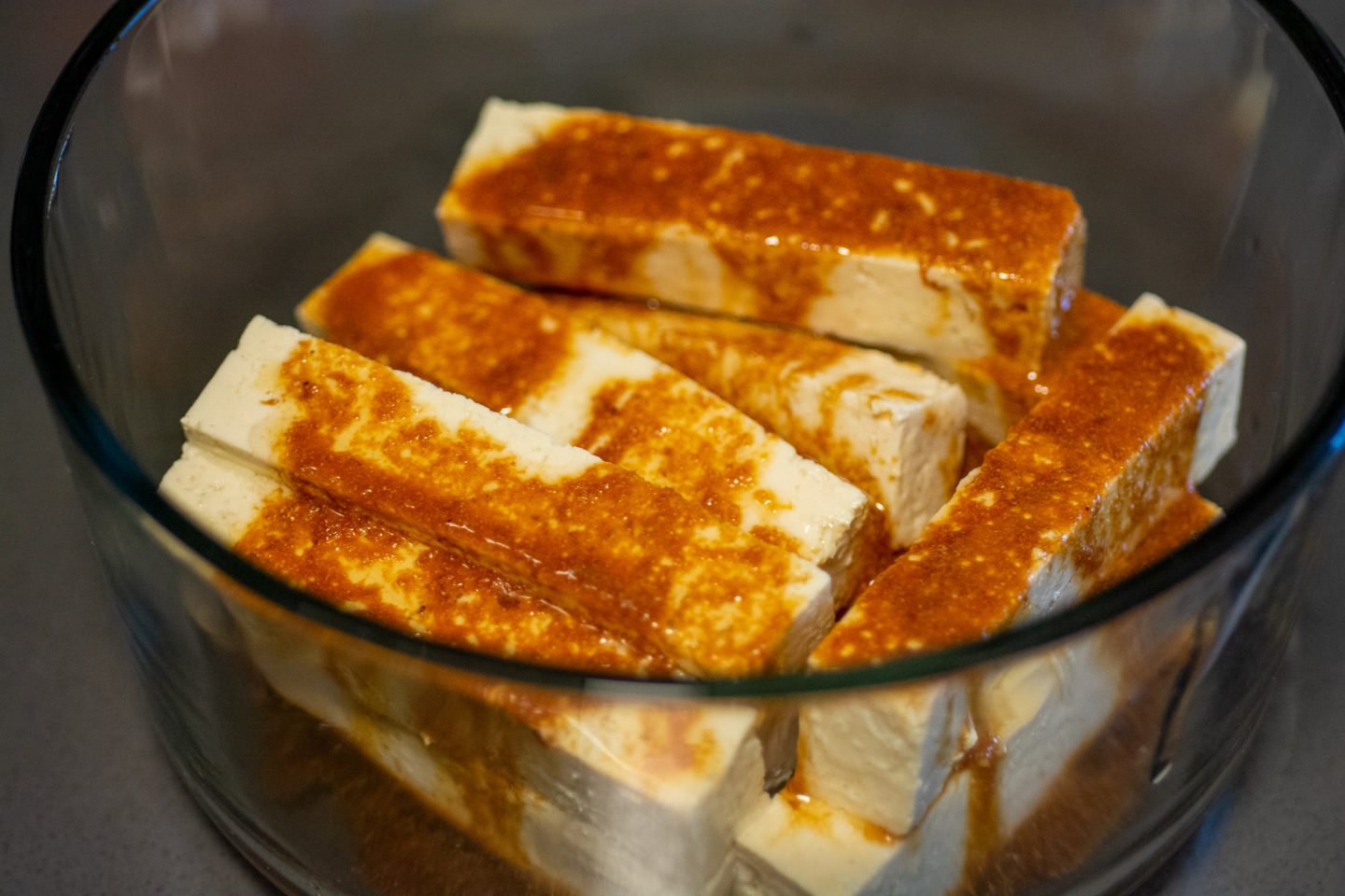 Keto Fried Tofu Sticks Preparation
