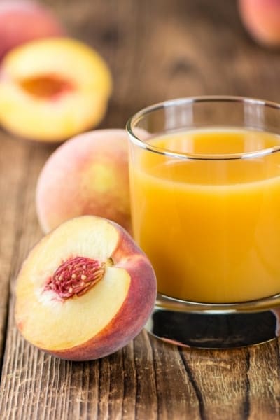 Is peach nectar high in potassium?