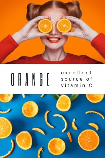Oranges are an excellent source of vitamin C