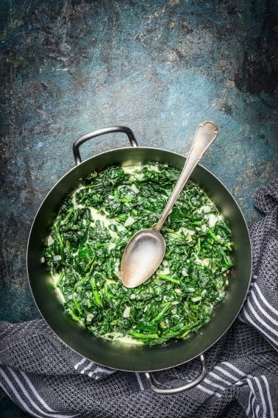 Spinach contains very few calories, but it’s loaded with nutrients