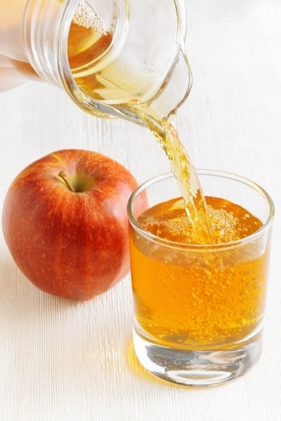 Apple juice has a pH level of around 3.35-4.00