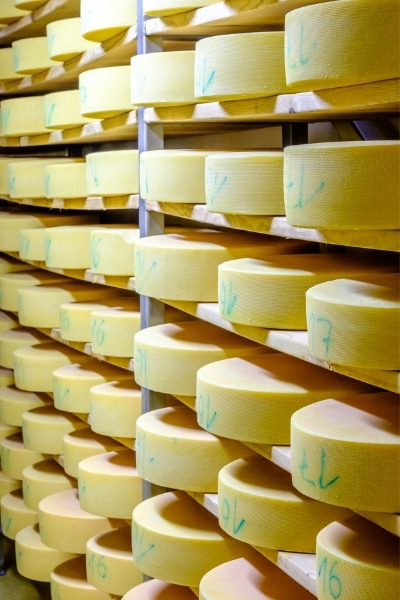 Cheese is high in saturated fat and cholesterol