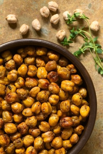 Chickpeas contain quite a large number of calories