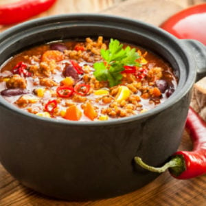 chili con carne or chili beans and rice recipe