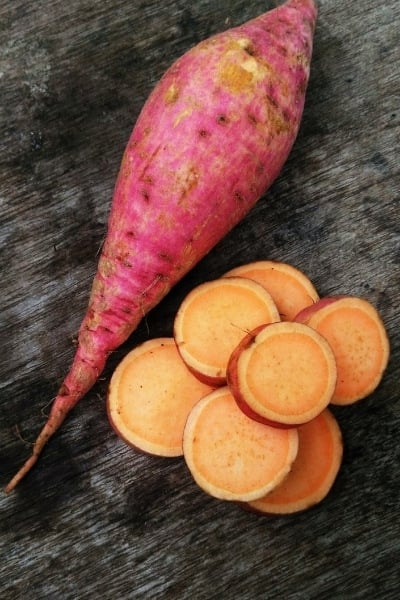 Sliced Sweet Potatoes