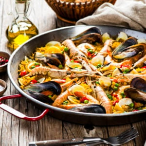 authentic spicy paella