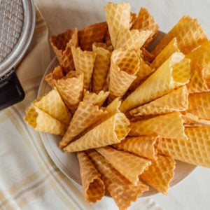 homemade ice cream cones