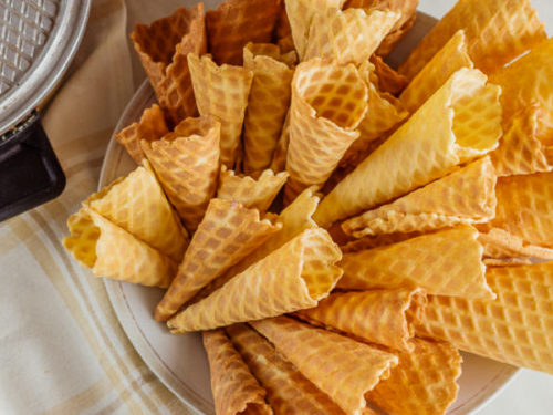 Homemade waffle cones without waffle iron hot sale