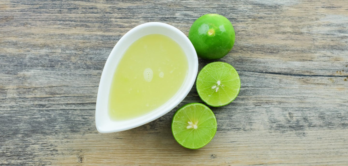 lime juice in bowl