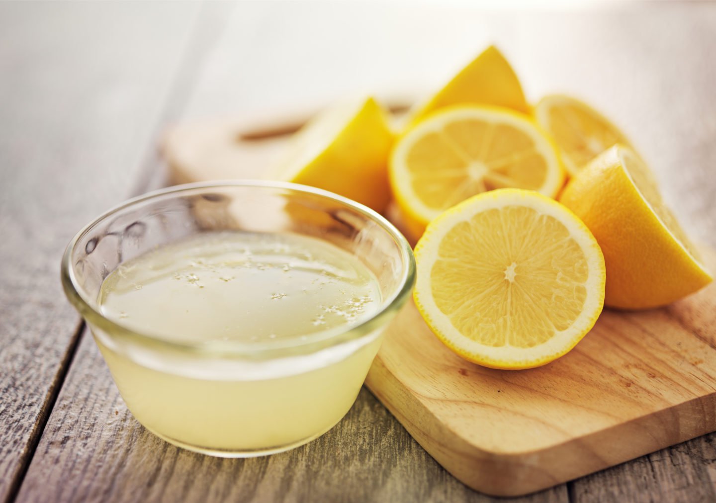 lemon juice in bowl