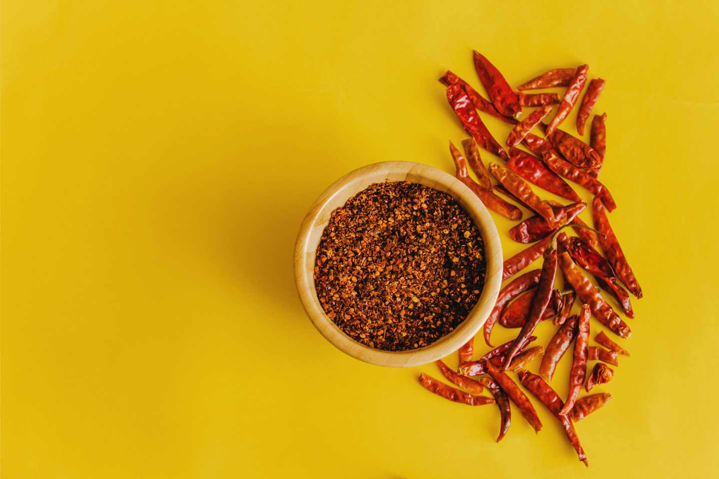 guajillo pepper powder in bowl