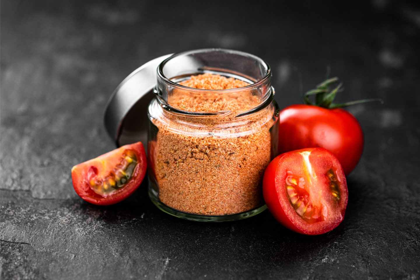 tomato powder in jar
