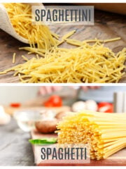 Spaghettini vs Spaghetti (What's the difference?)