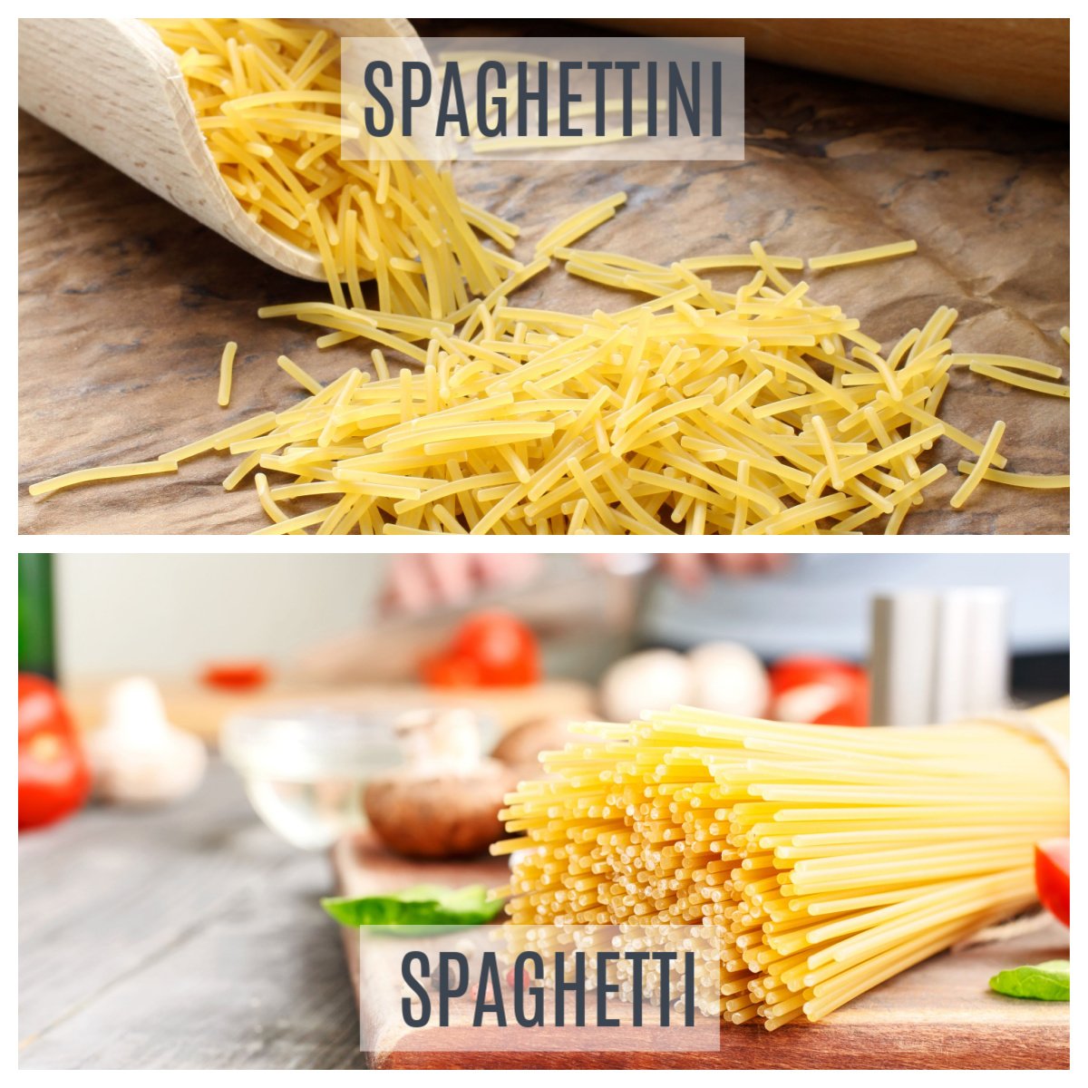 spaghettini vs spaghetti