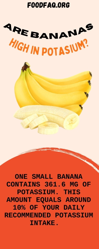 Are Bananas High in Potassium? Infographic