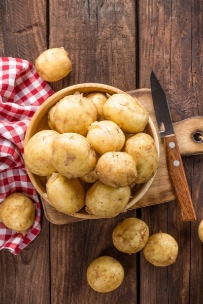 Potatoes are high in potassium
