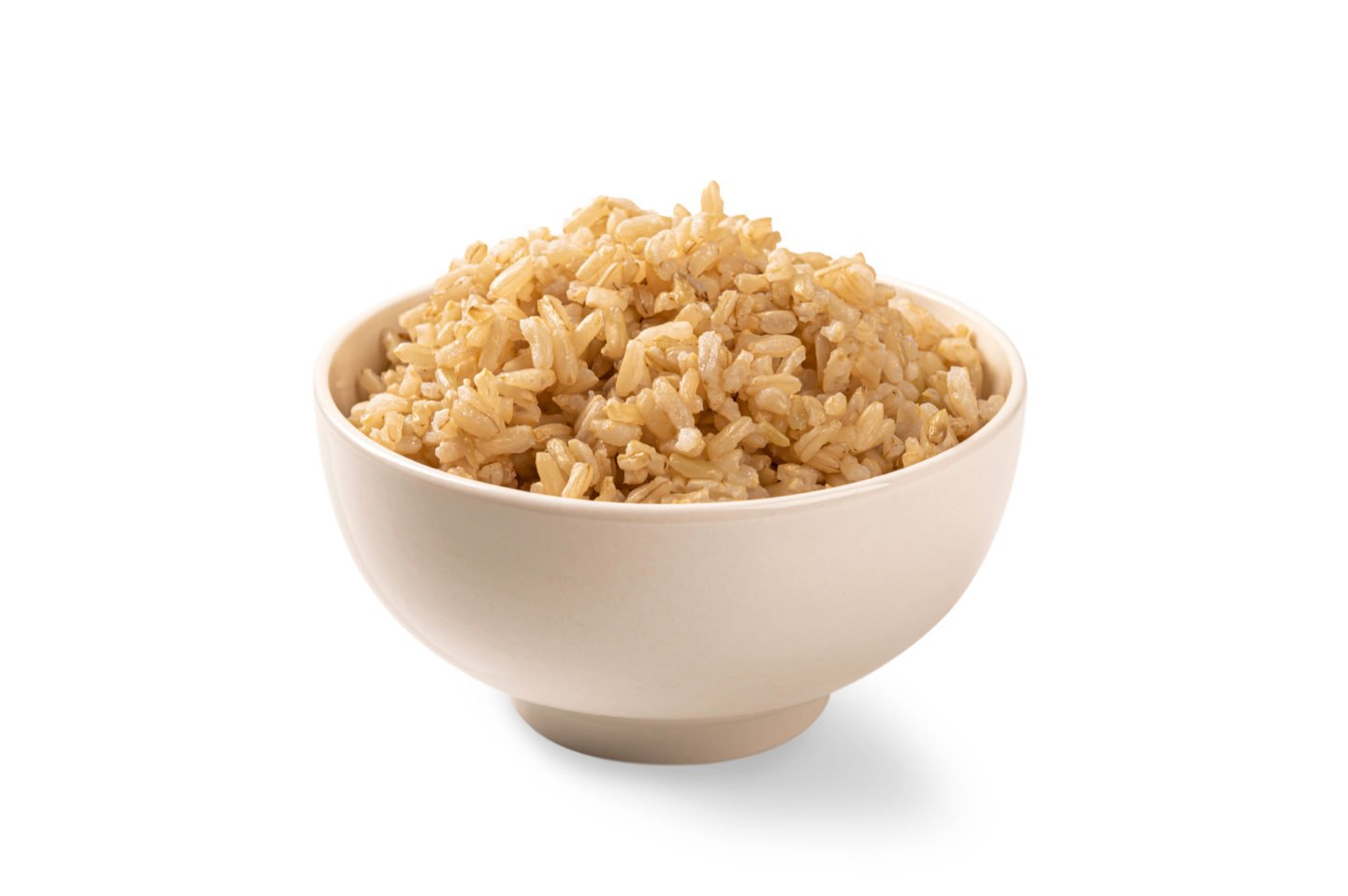a cup of brown rice