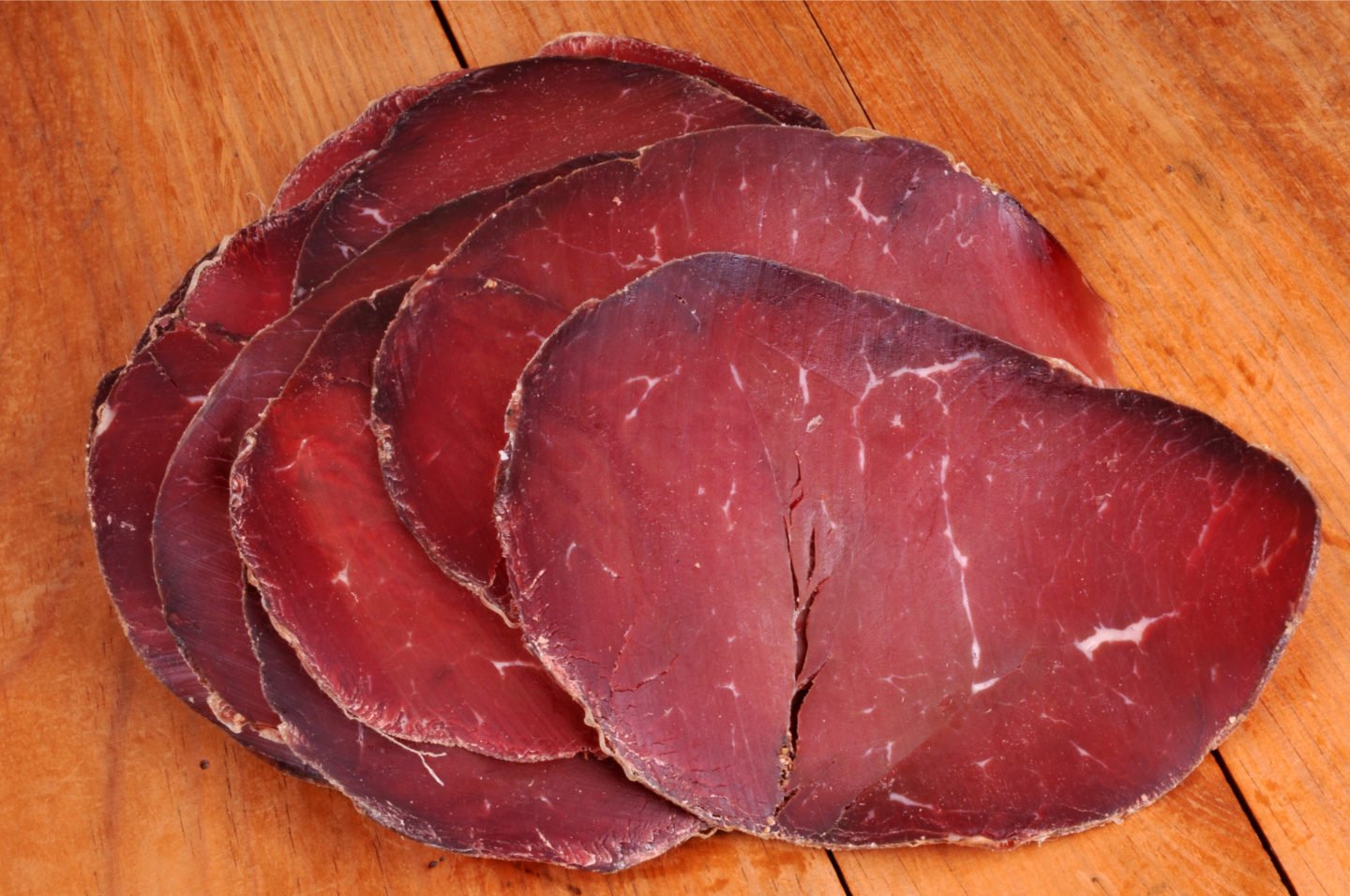 slices of beef bresaola