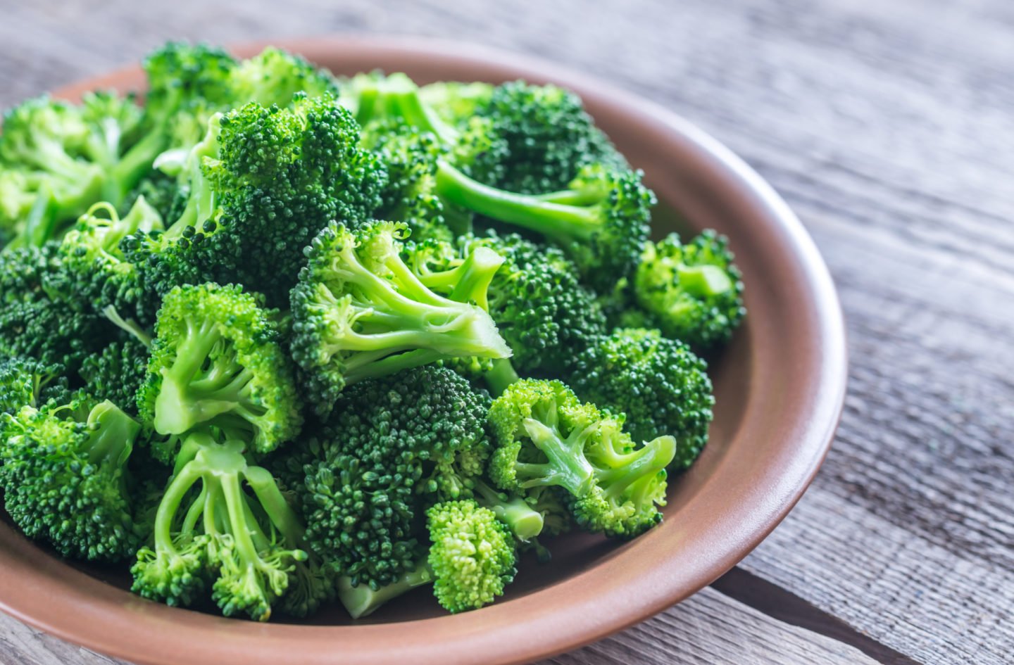 steamed or blanched broccoli florets