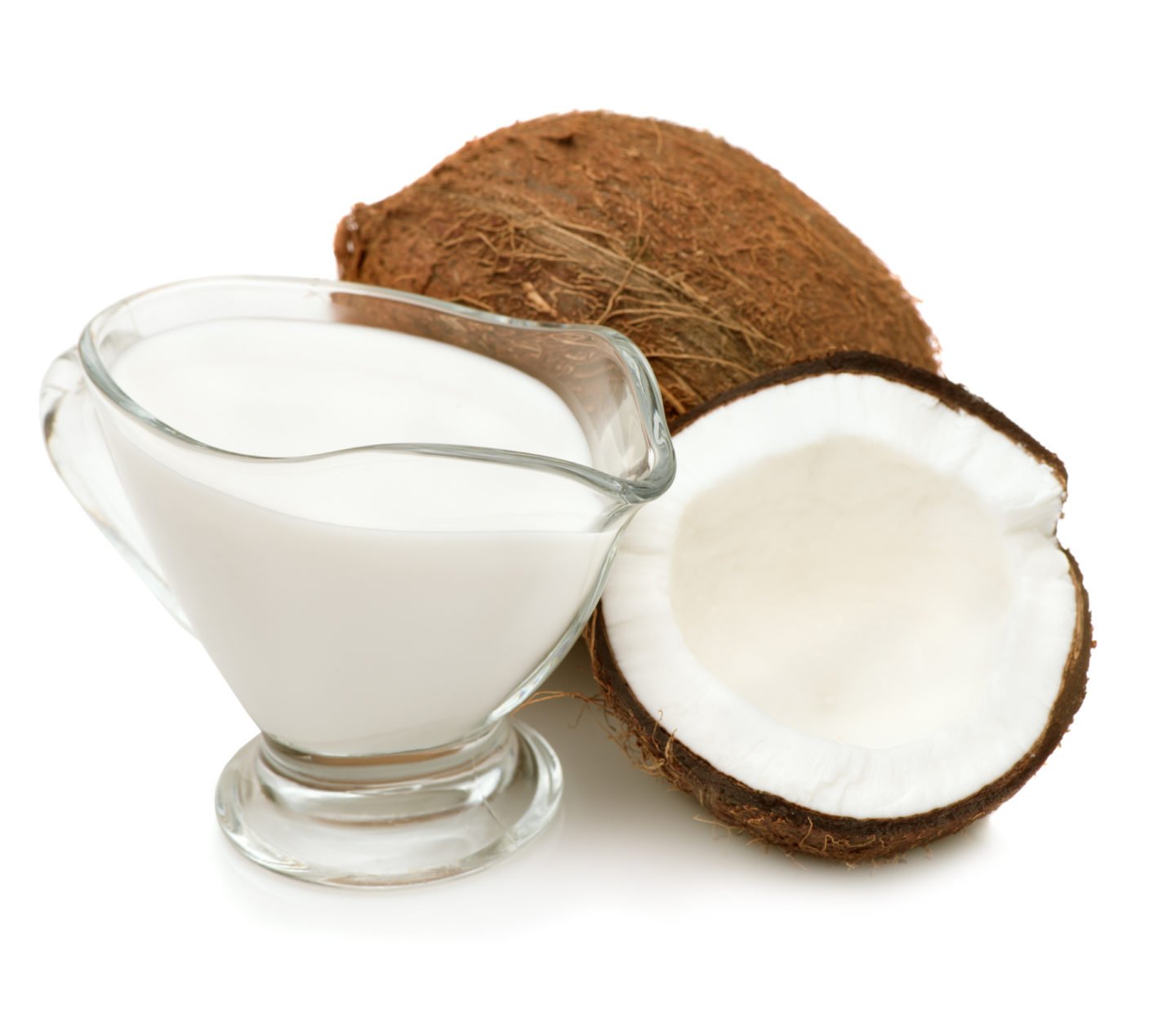 coconut cream milk and fresh coconuts