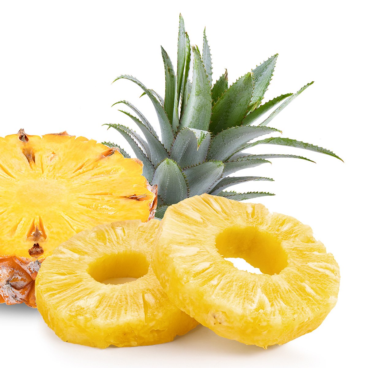 fresh pineapple slices