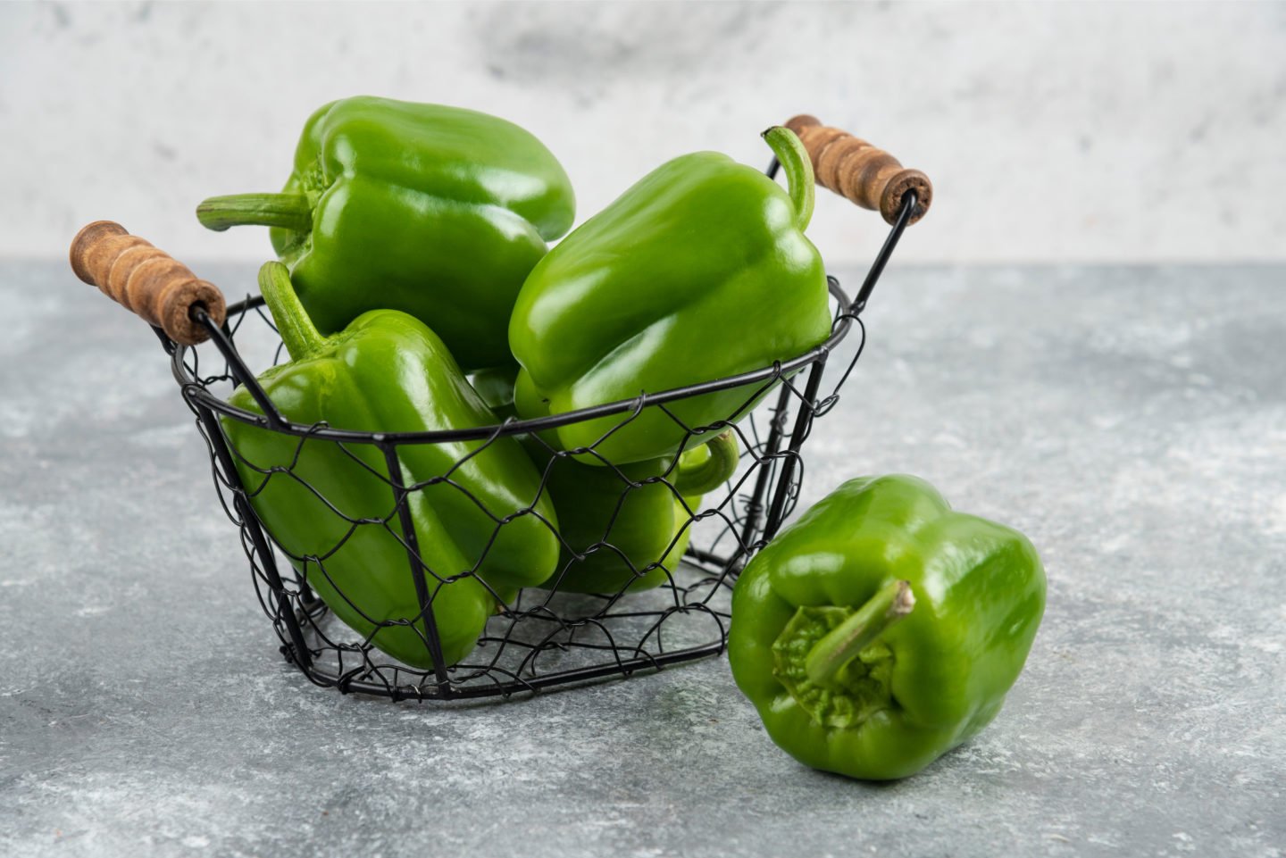 green bell pepper as a green onion substitute