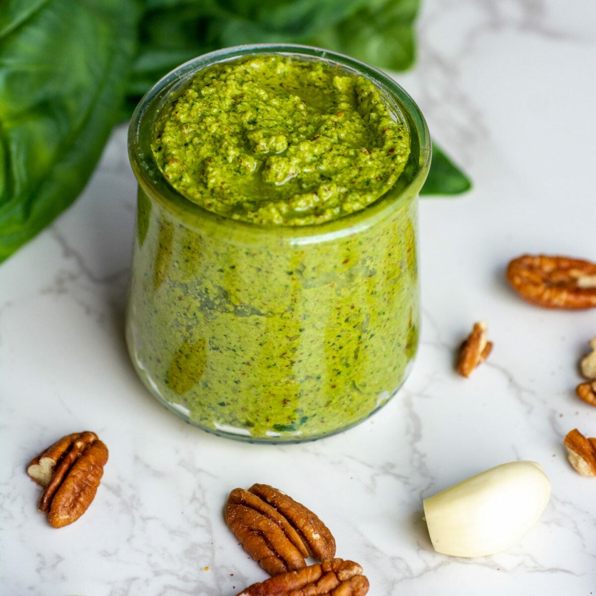 Keto Pesto with Pecans Tastylicious