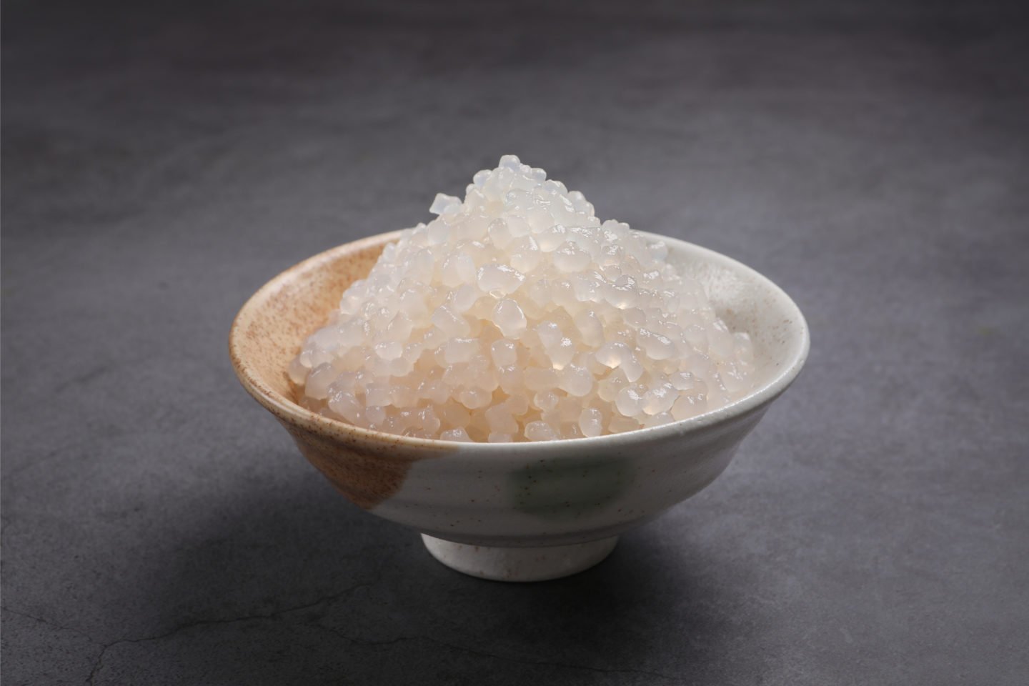 small bowl of shirataki rice