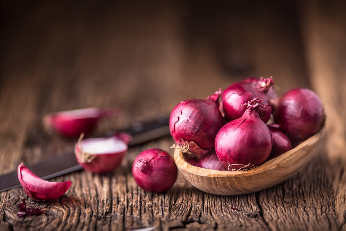 red onions as a green onion substitute