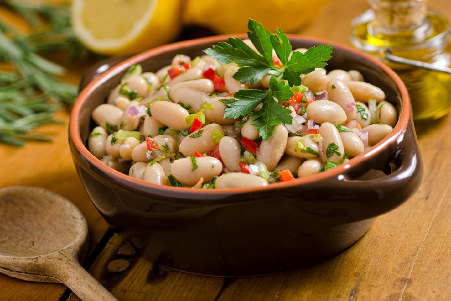 white beans on cannellini salad