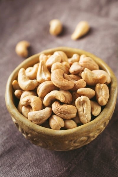 Are cashews high in FODMAPs?