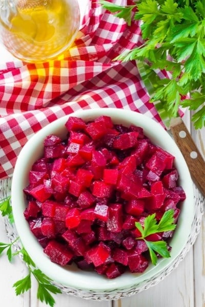 How high in FODMAPs are beets?