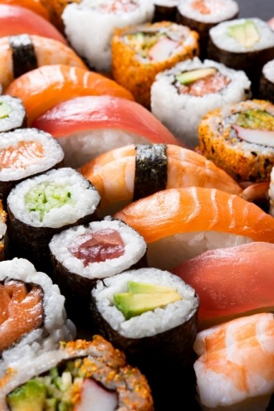 How low in FODMAPs is sushi?
