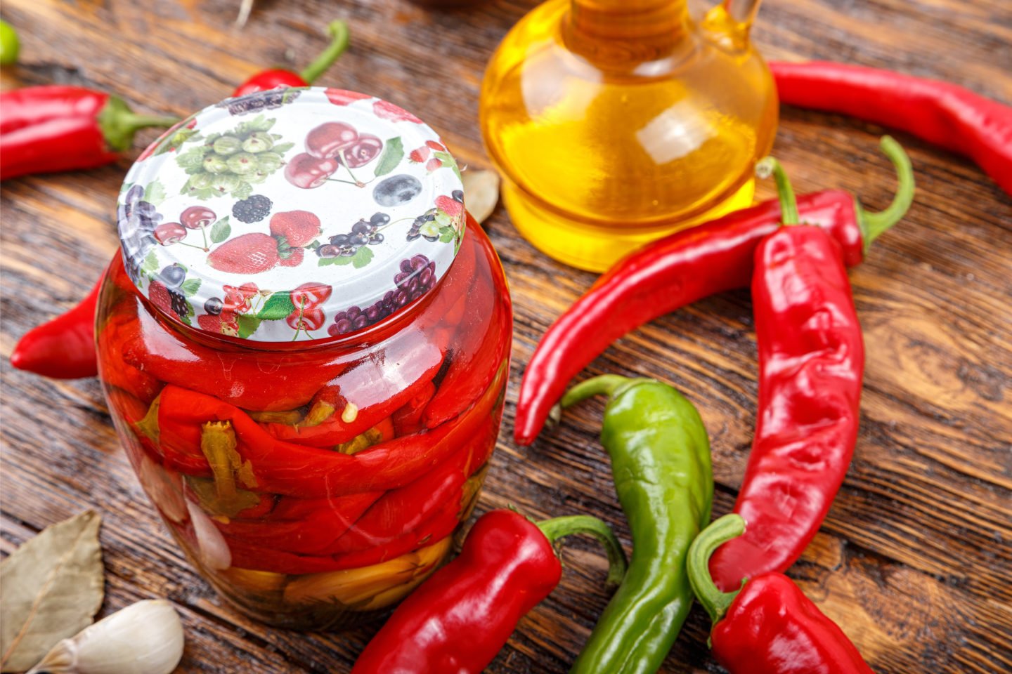 Canned Chili Transferred To Glass Jar