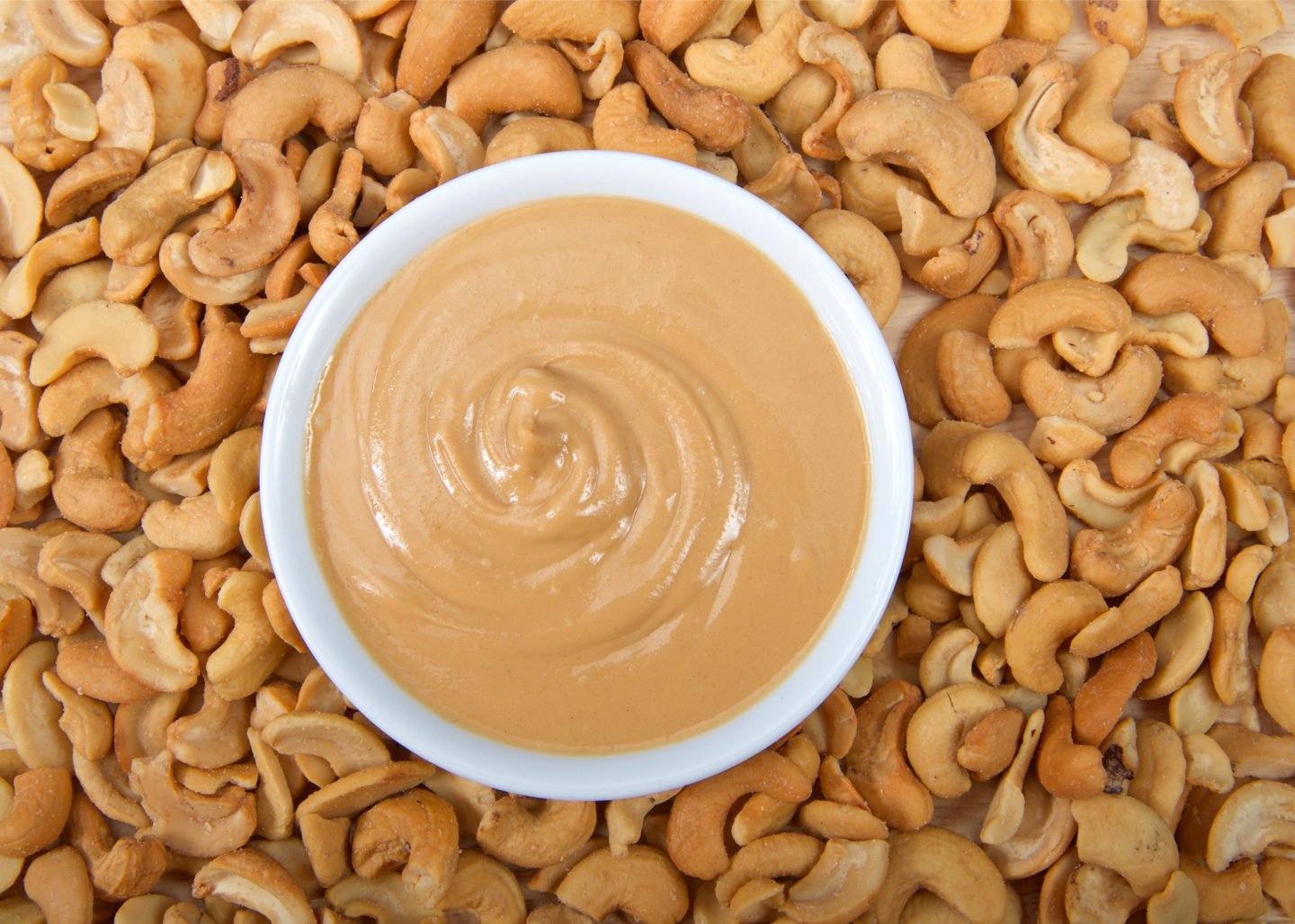 Cashew Butter In White Bowl