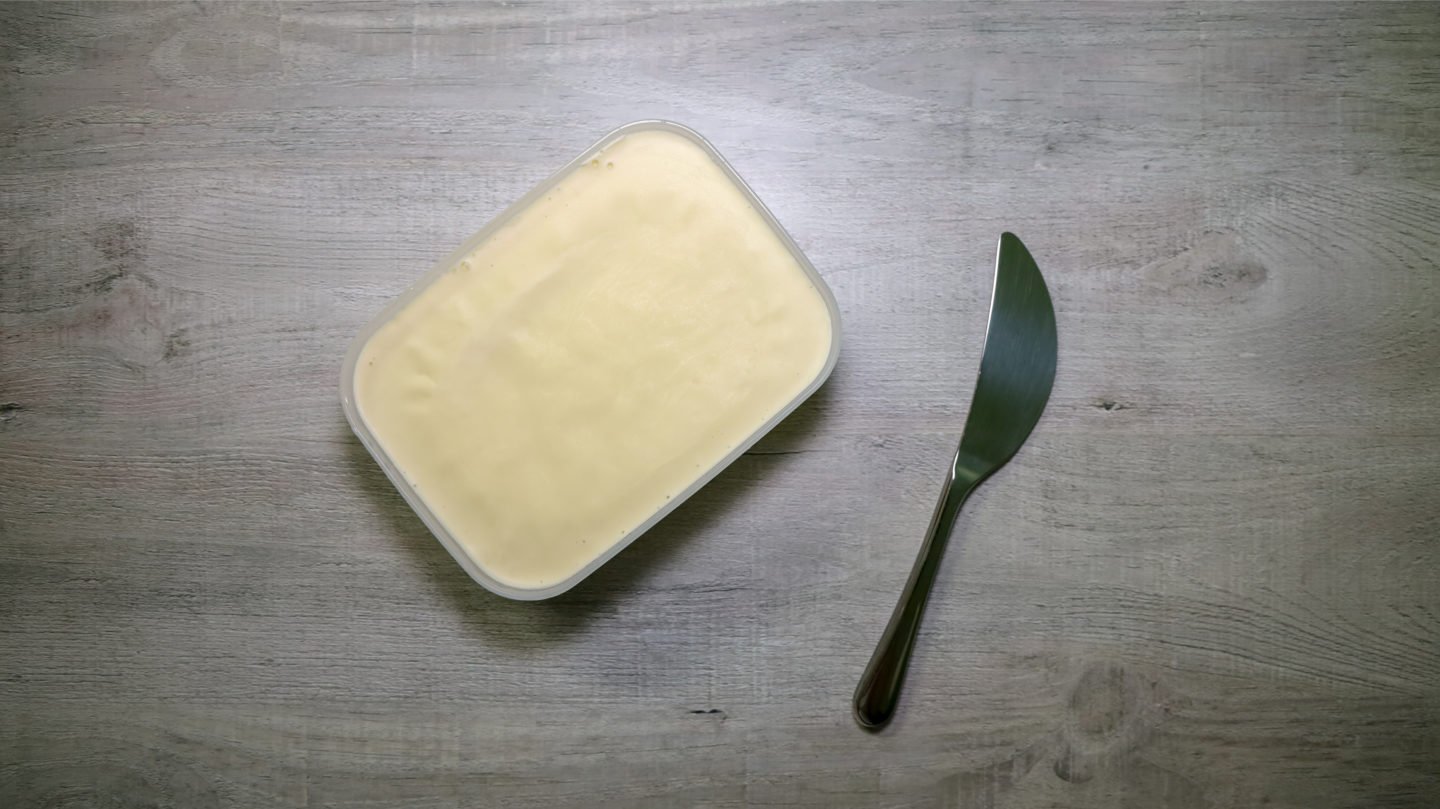 Homemade Vegan Butter In Container