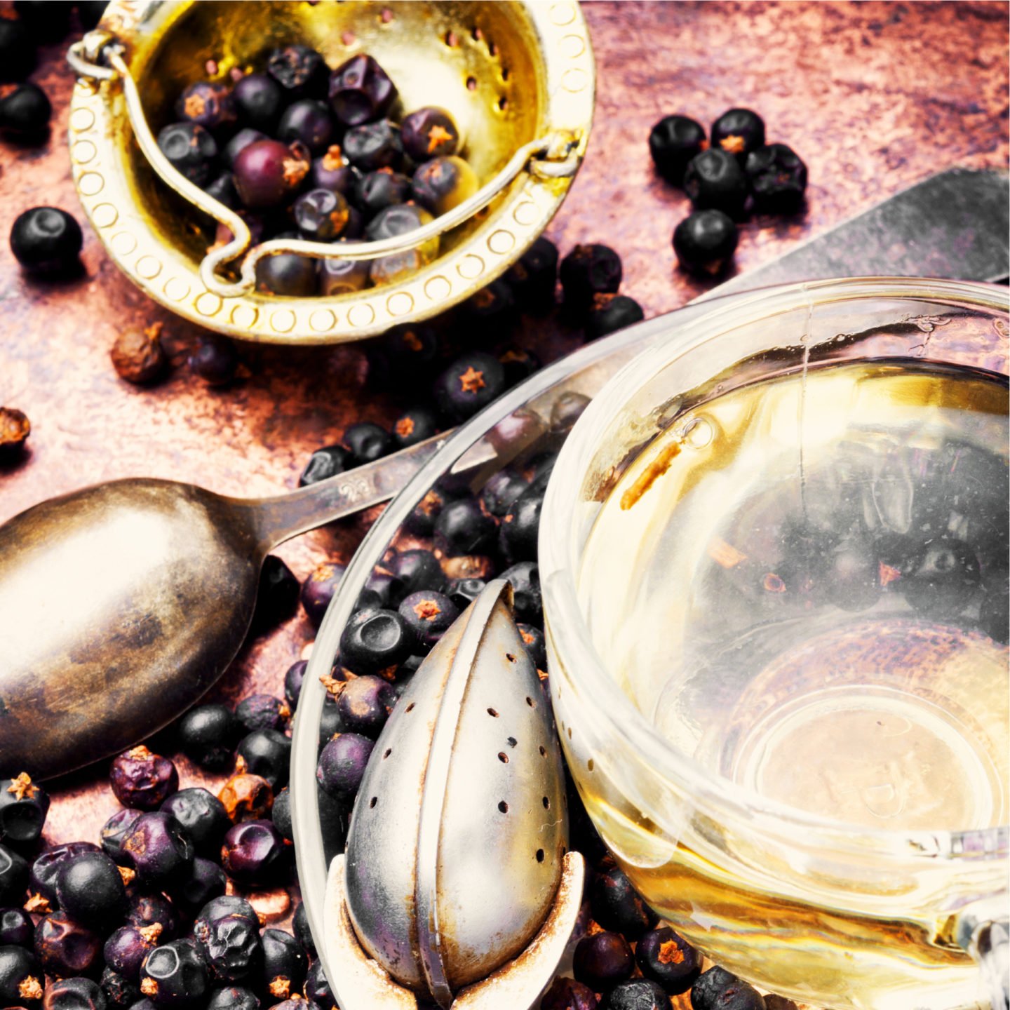 Juniper Berry Tea With Dried Berries