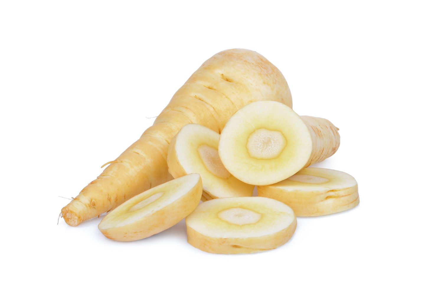 Raw Parsnip Slices