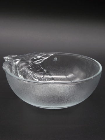 Small Empty Glass Bowl Black Background 360x480