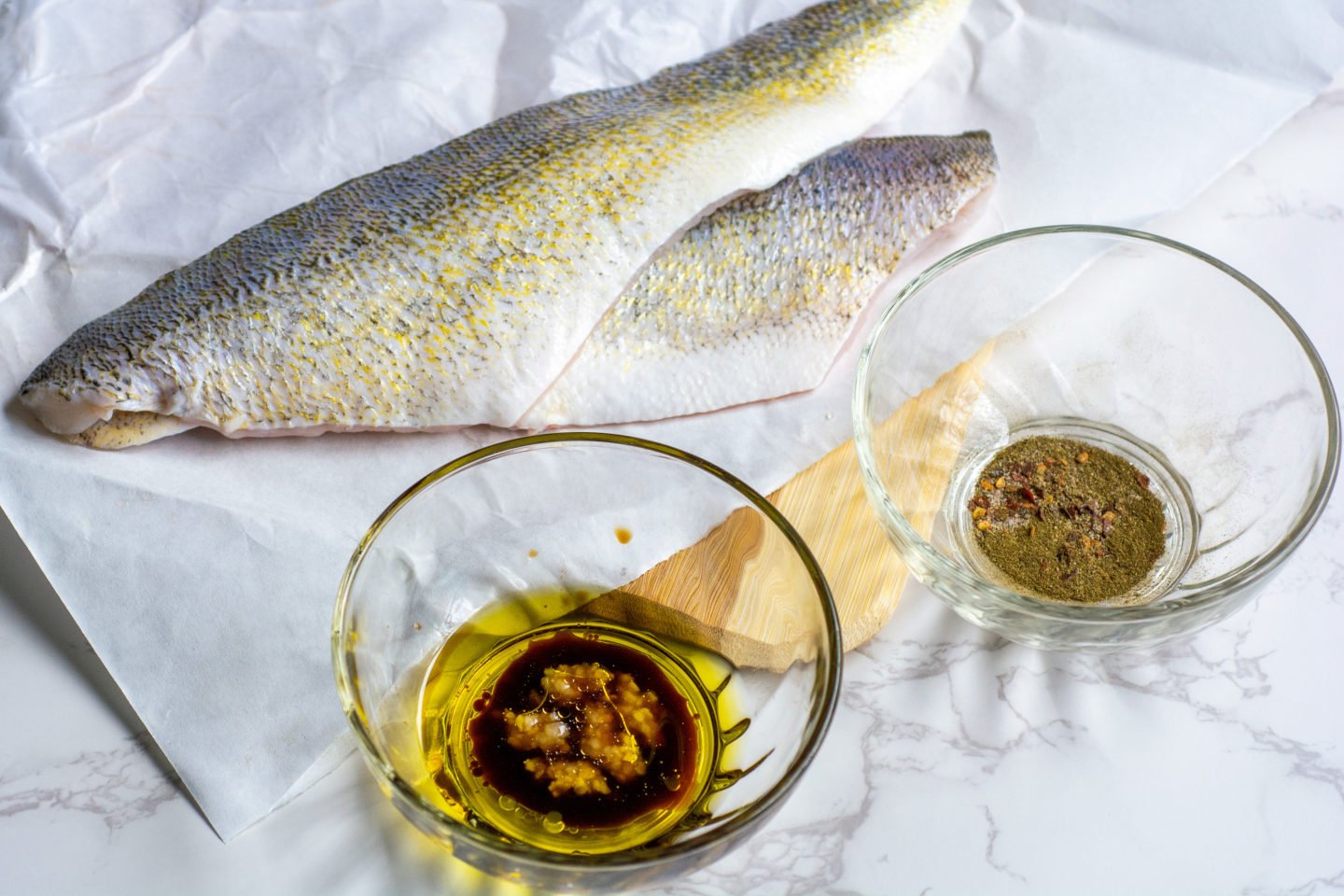 Air Fryer Walleye Ingredients