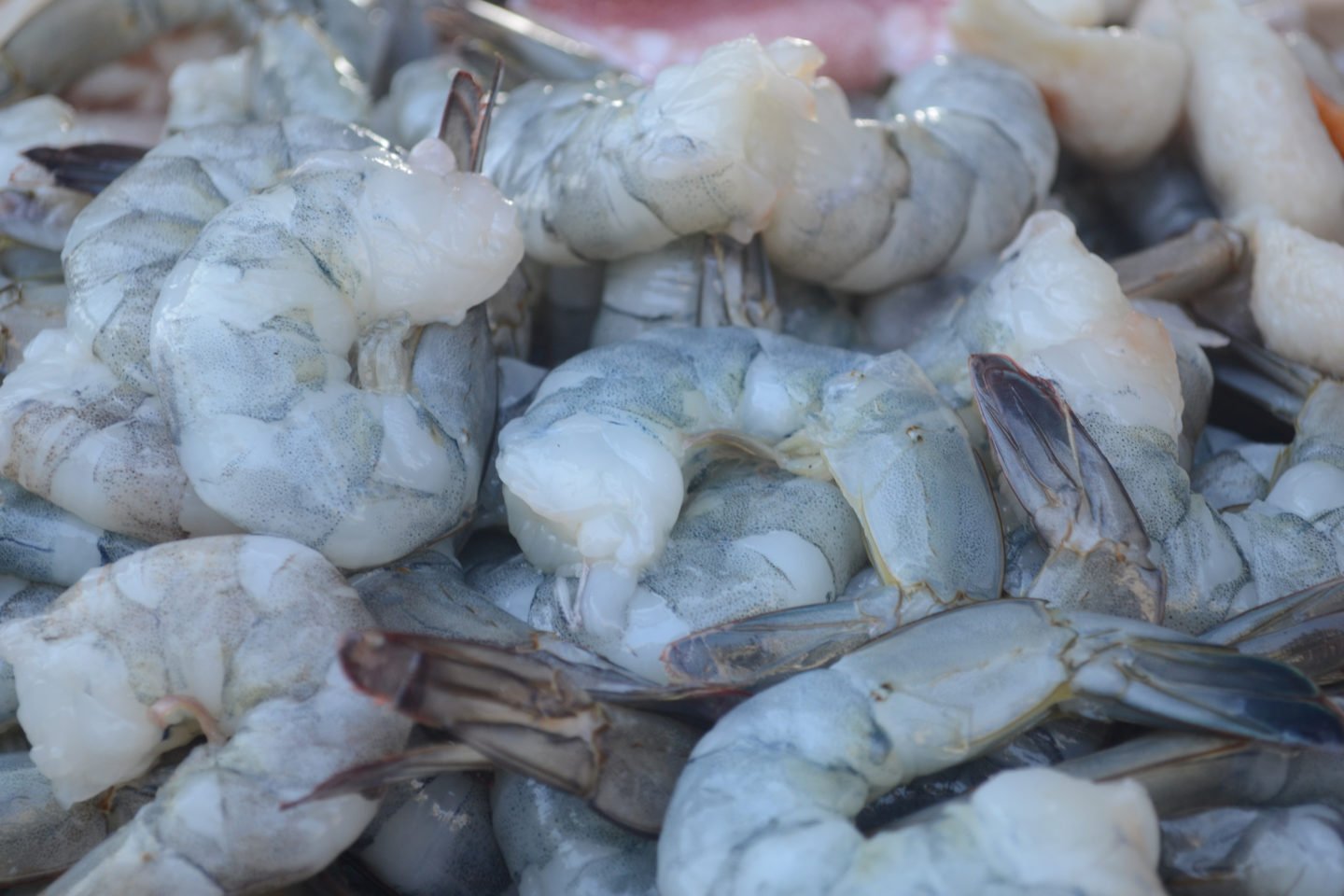 Fresh Shrimp Without Heads And Shells