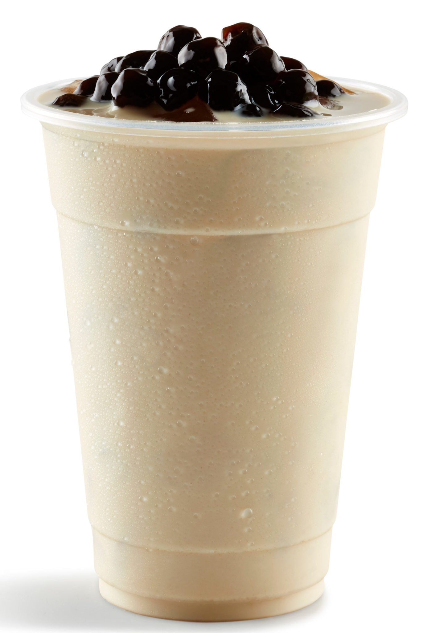 jasmine milk tea with tapioca pearls