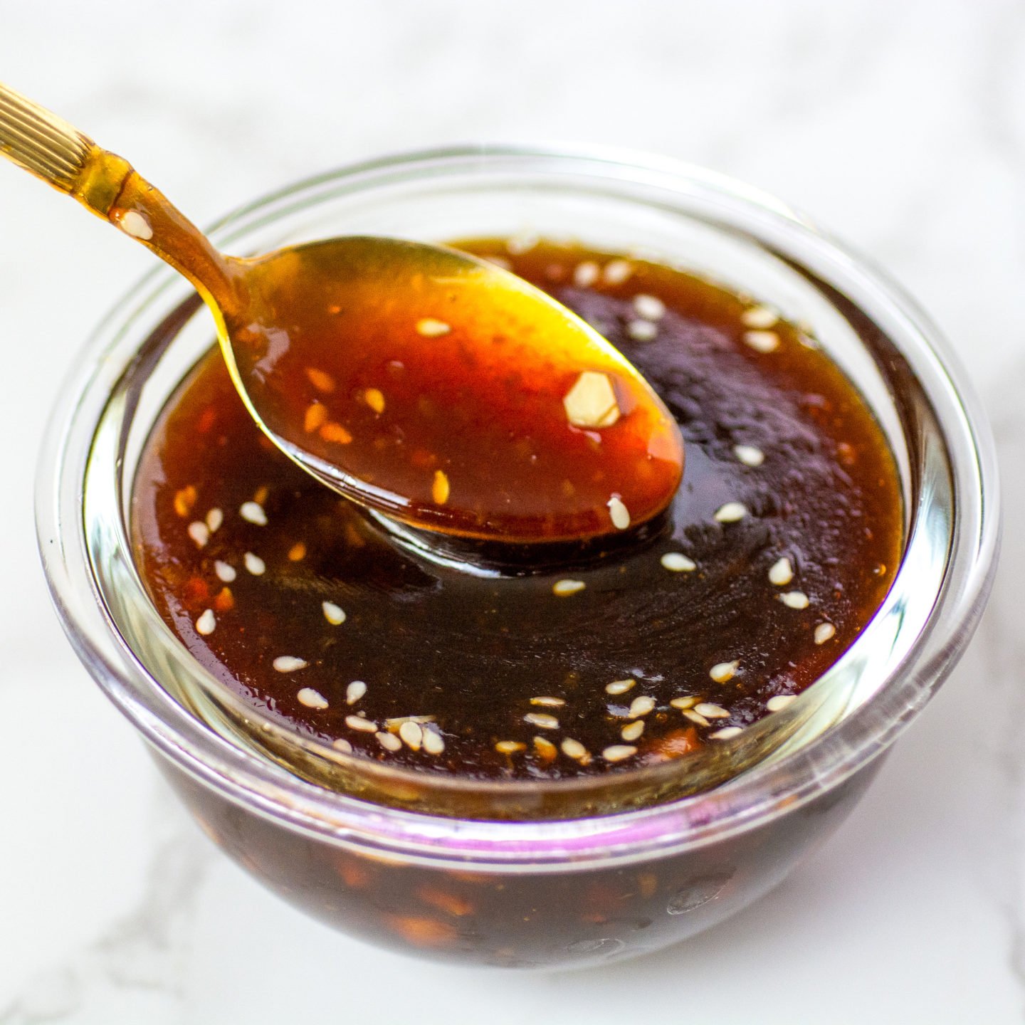 keto teriyaki sauce in a bowl