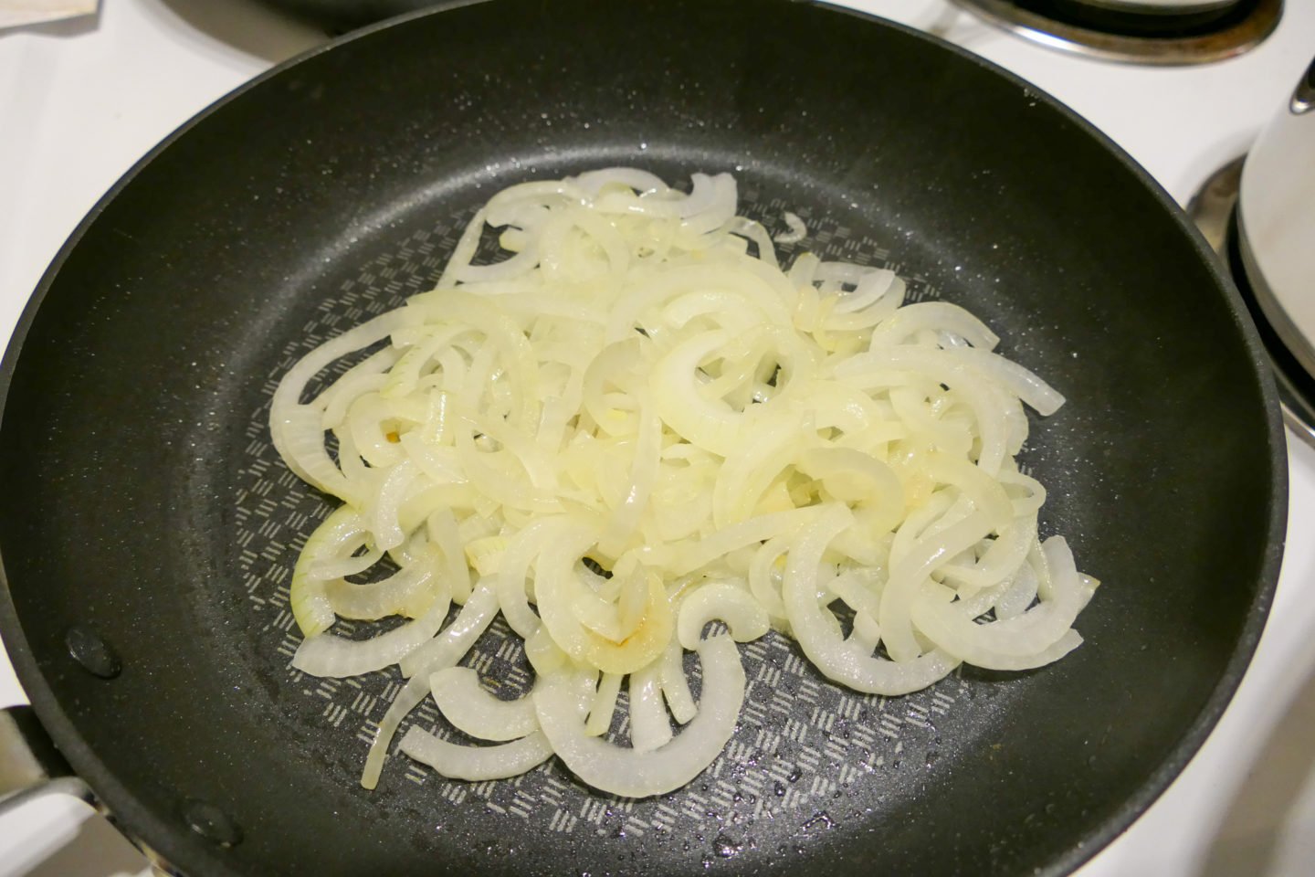 Caramelized Onions On Saute Pan